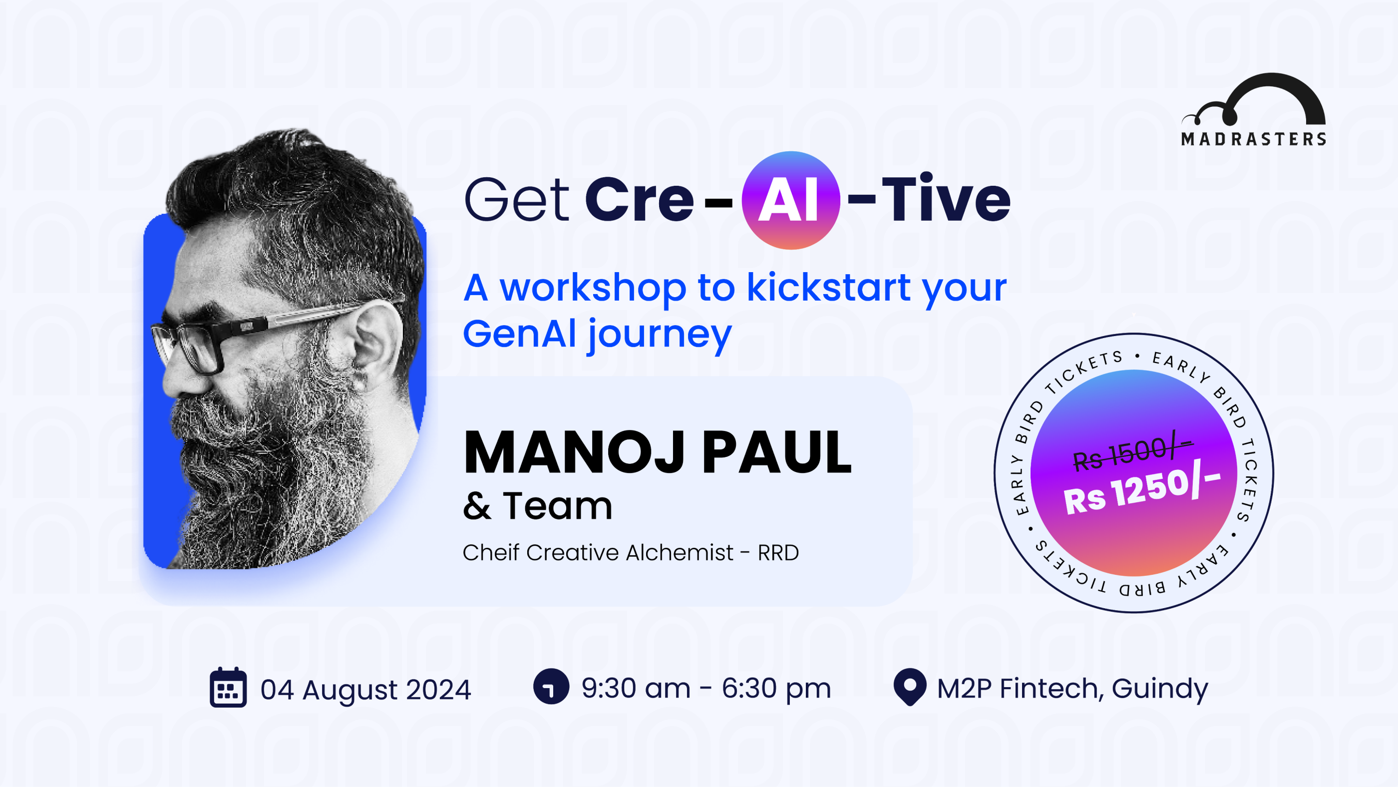 Get Cre-AI-Tive - A workshop to kickstart your GenAl journey